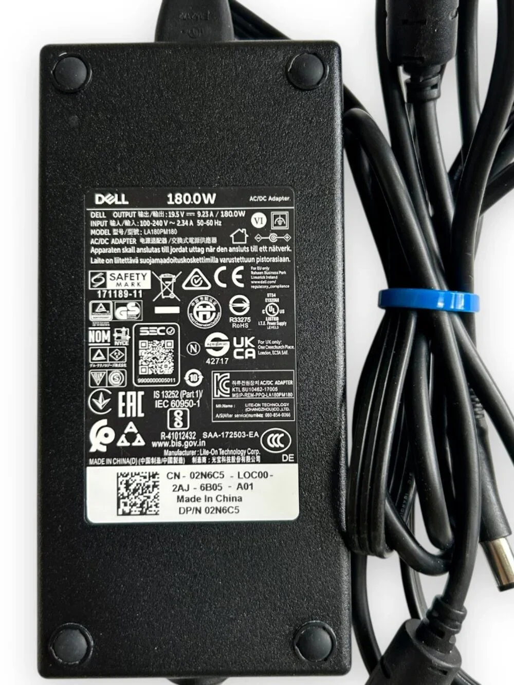 DELL LA180PM180 19.5V 9.23A 180W Genuine Original AC Power Adapter Charger